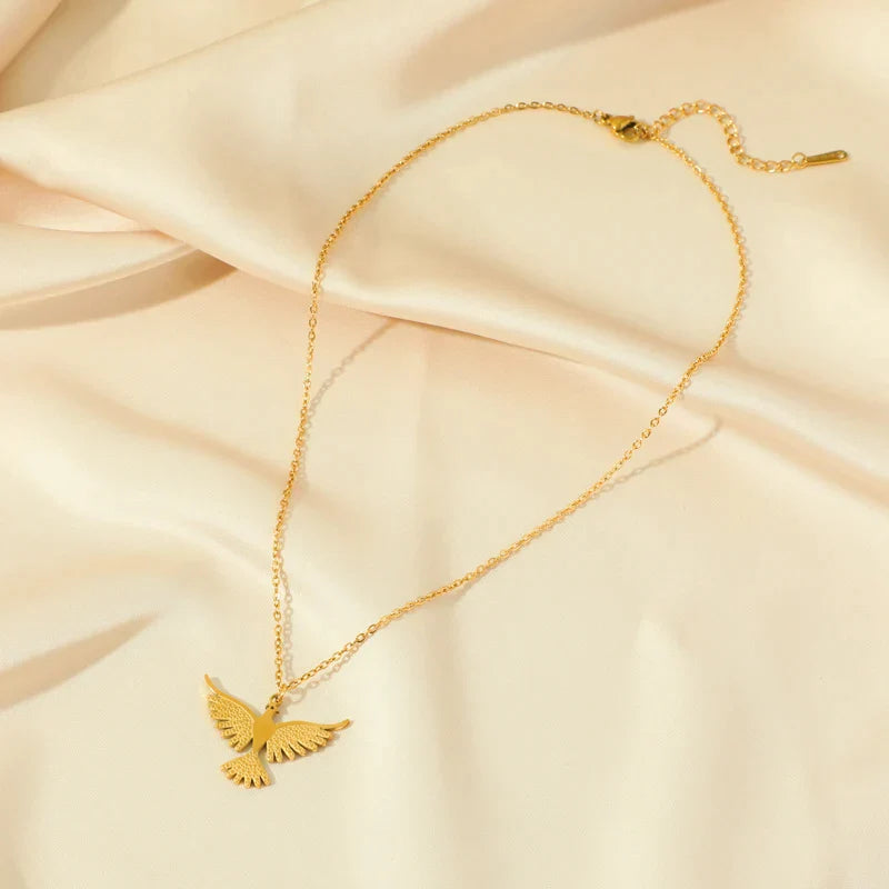 Colar Fênix Cravejado