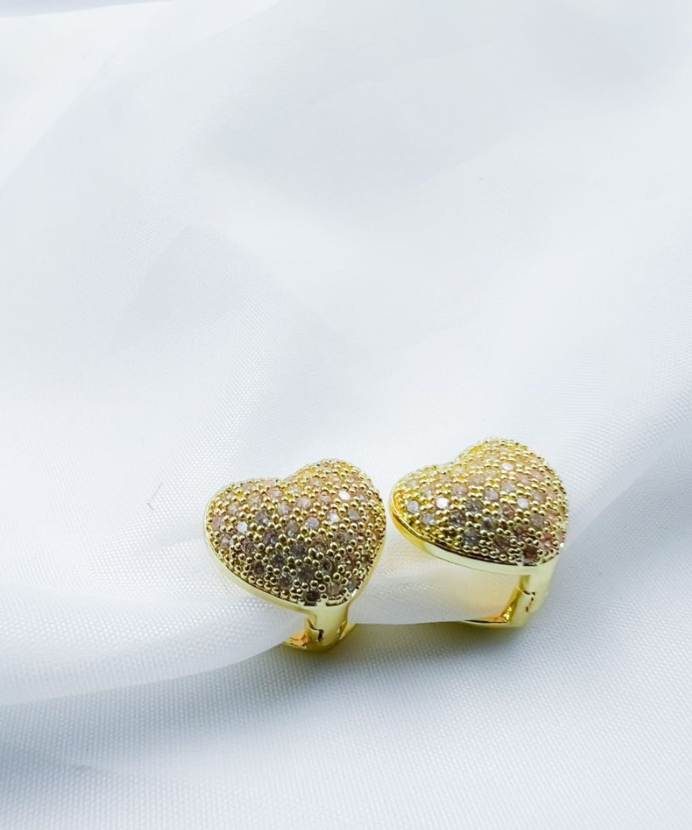 Conjunto Colar e Pulseira Elo Português e Brincos de Coração