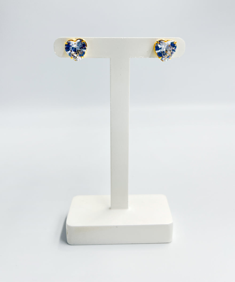 Conjunto Colar e Pulseira Grumet e Brincos de Diamante de Coração