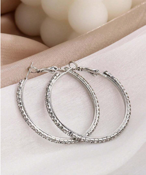 Brinco Argola de Prata Folheado a Ouro 18k