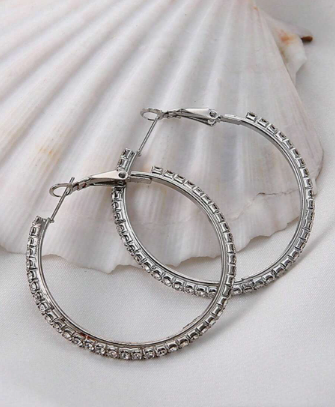 Brinco Argola de Prata Folheado a Ouro 18k
