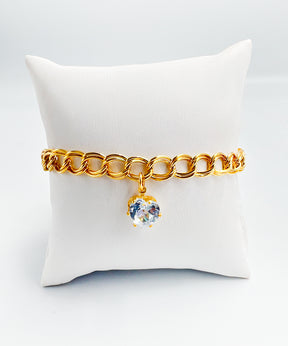 Conjunto Colar e Pulseira Grumet e Brincos de Diamante de Coração